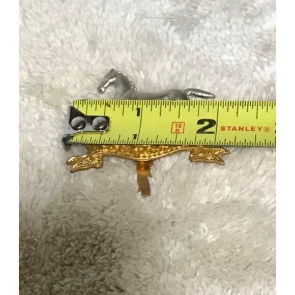 West Yorkshire Horse Cap Badge Pin Vintage Military Memorabilia Equestrian - Picture 5 of 6